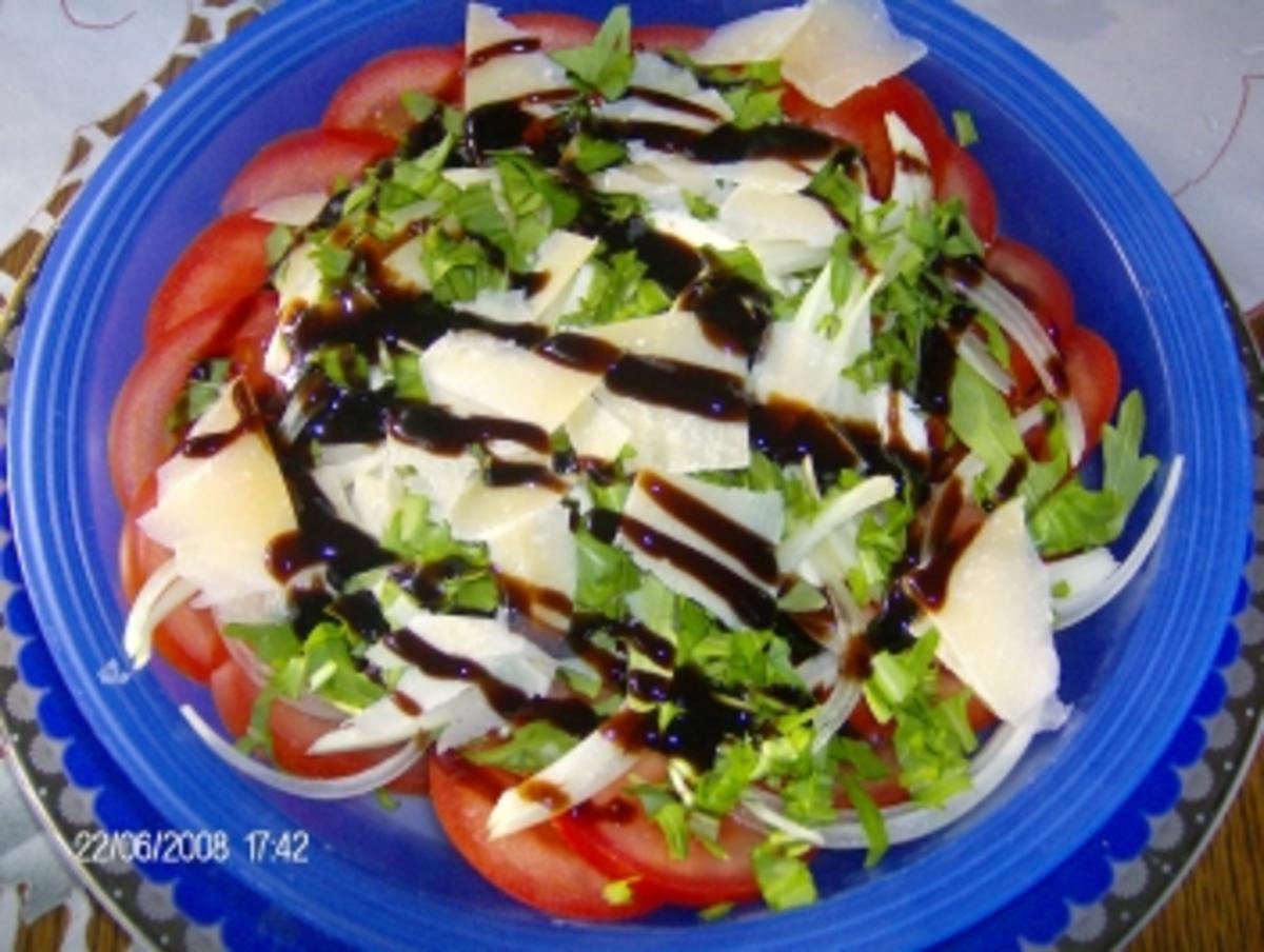 Bilder für Tomate-Galbanino-Salat mit Rucola - Rezept