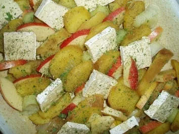 Pikanter Auflauf mit Brie - Rezept