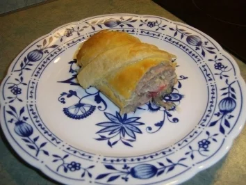 Pirog mit Hackleisch-Sauerkrautfüllung - Rezept