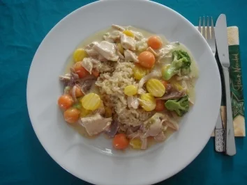 Fleischgerichte: Hühnerfrikassee - Rezept - Bild Nr. 2