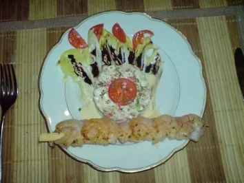 Surimi - Schinken - Salat - Rezept