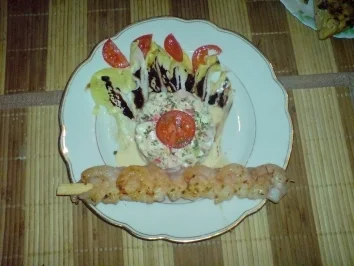 Surimi - Schinken - Salat - Rezept