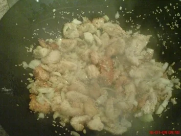 Sesampfanne aus dem Wok mit Curryreis - Rezept