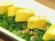 Kartoffelroulade mit Ziegenkäse und Garnelen - Rezept