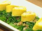 Kartoffelroulade mit Ziegenkäse und Garnelen - Rezept