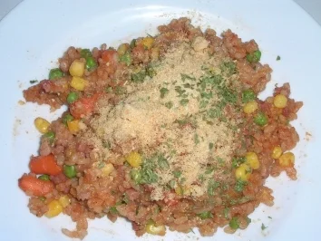 Rezept: Rotes Risotto mit Speck Rotes Risotto mit Speck - Rezept