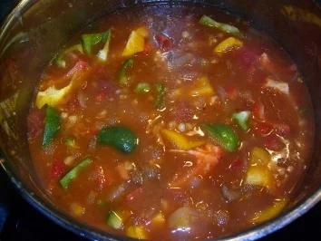 Scharfe Bohnensuppe ( serbische ) Mit Rotwein ??? - Rezept