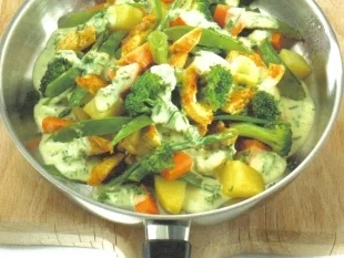 Rezept: Geflügelpfanne mit Gemüse Geflügelpfanne mit Gemüse - Rezept