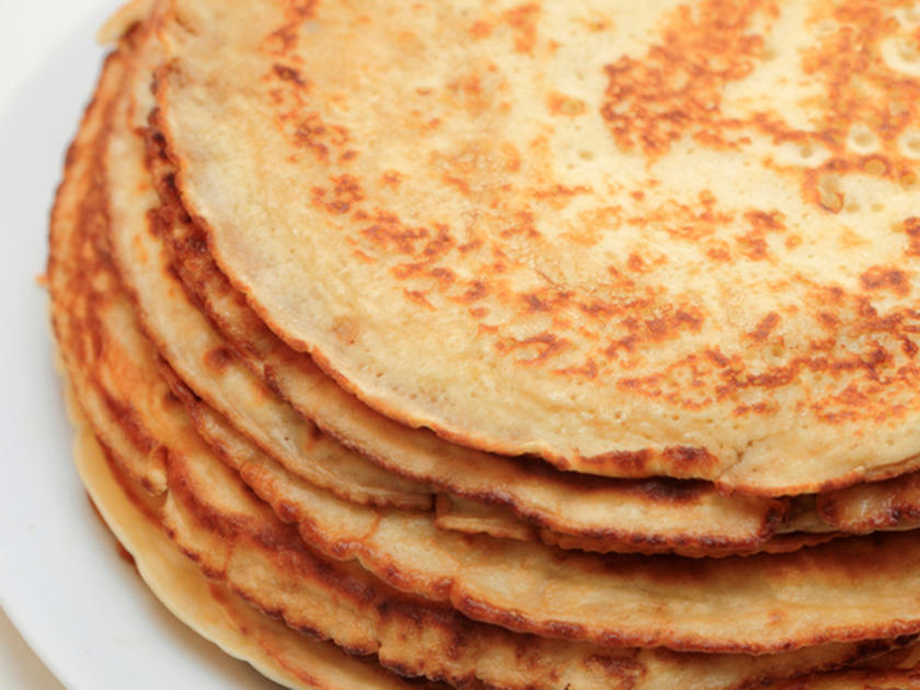 Mehlpfannkuchen - schnell & einfach - 95 kcal/100g Mehlpfannkuchen - schnell & einfach - 95 kcal/100g