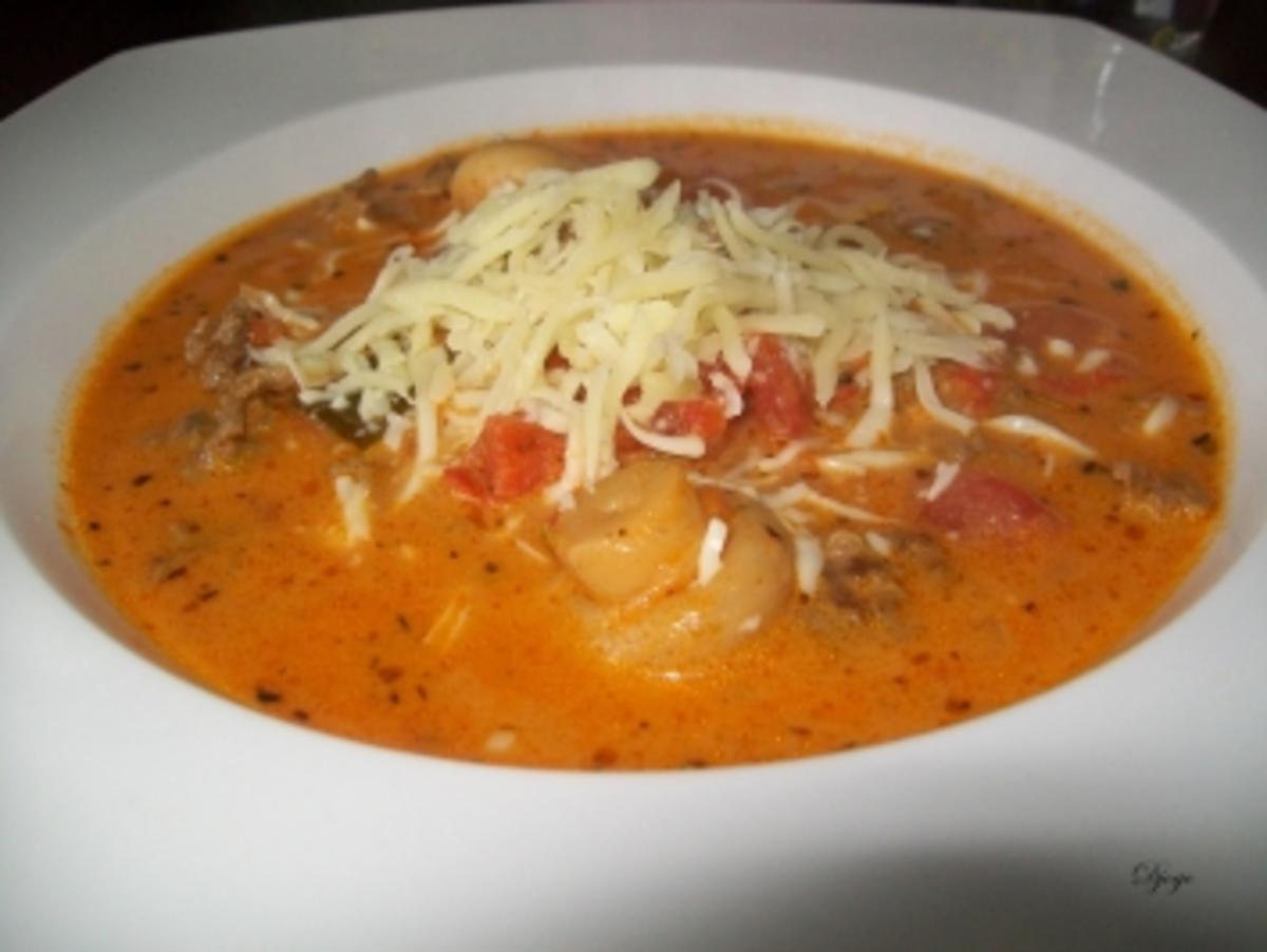 Pizza - Suppe - Rezept