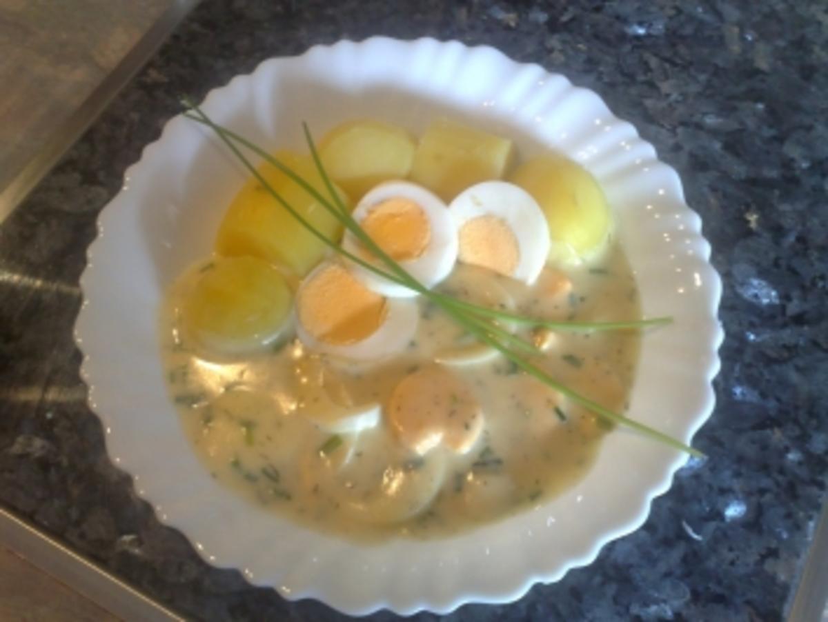 Eier in Dill-Sahne-Soße - Rezept mit Bild - kochbar.de