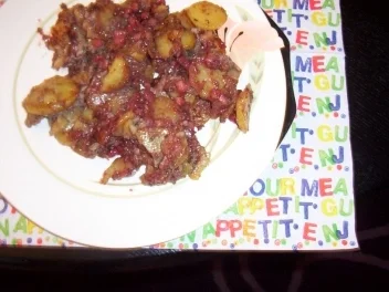 Bratkartoffeln mit Blut- und Leberwurst - Rezept - Bild Nr. 3