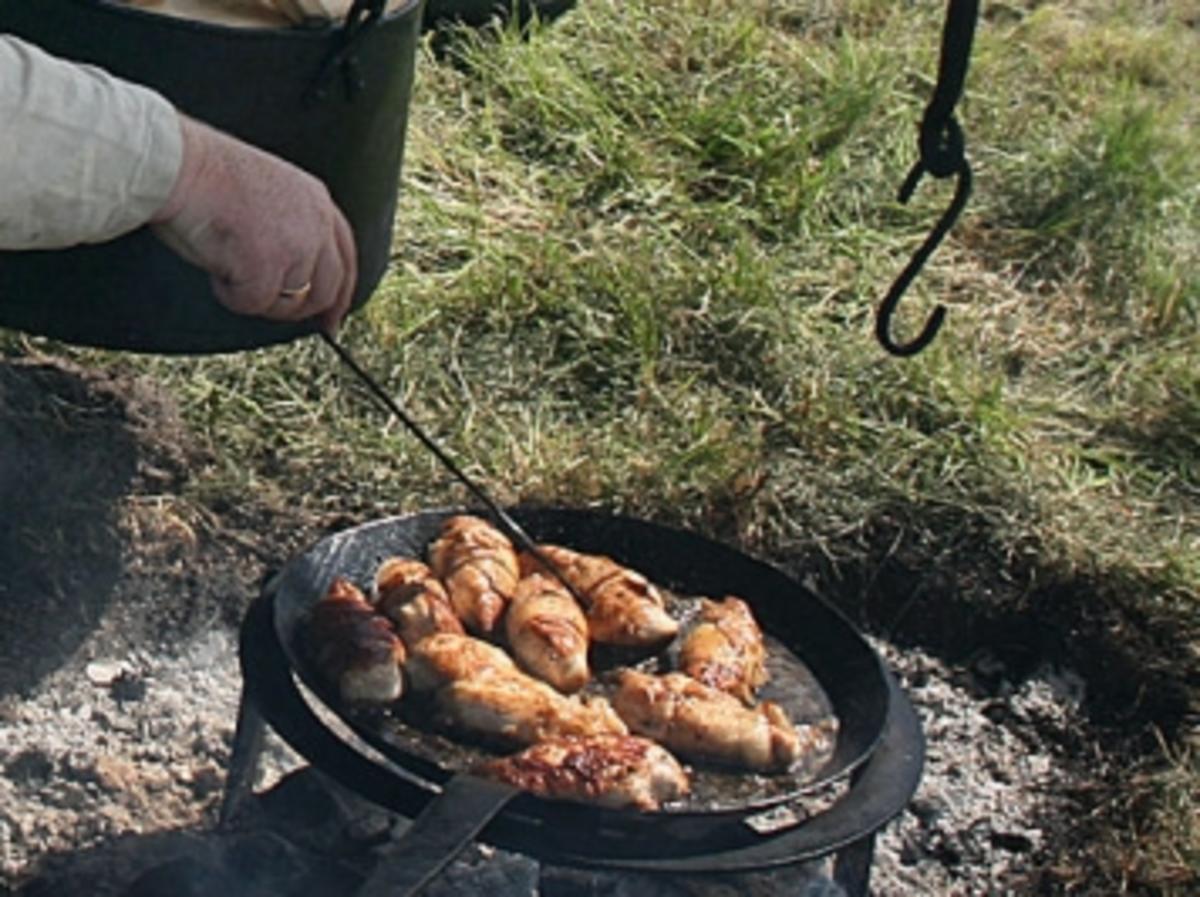 Rheingauer Hühner (Rezept um 1355) - Rezept