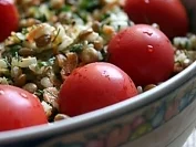 türkischer Reissalat mit grünen Linsen - Rezept