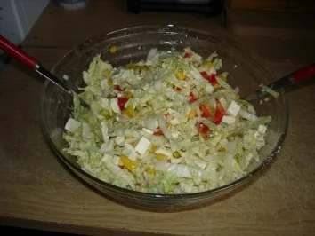 Rezept: Chinakohlsalat ala Diana Chinakohlsalat ala Diana - Rezept