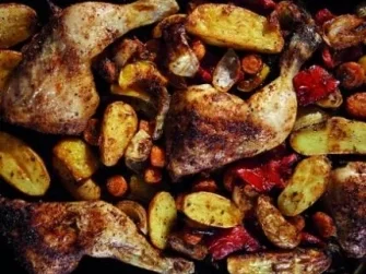 Rezept: Hähnchenschmorrpfanne Hähnchenschmorrpfanne - Rezept