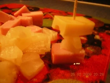 Kaßler-Anans-Käse-Spieße - Rezept