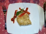 Zanderfilet auf Zitronenrisotto und Paprikastreifen - Rezept