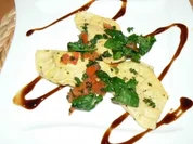 selbstgemachte Nudeltaschen mit einer Spinat-Ricottafüllung - Rezept