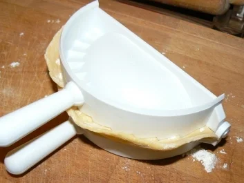 Rezept: selbstgemachte Nudeltaschen mit einer Spinat-Ricottafüllung selbstgemachte Nudeltaschen mit einer Spinat-Ricottafüllung - Rezept