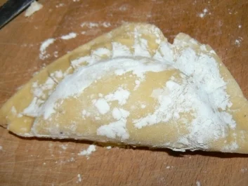 Rezept: selbstgemachte Nudeltaschen mit einer Spinat-Ricottafüllung selbstgemachte Nudeltaschen mit einer Spinat-Ricottafüllung - Rezept