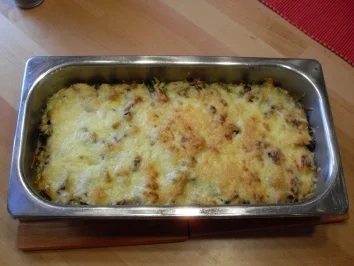 Spinatspätzle mit Käsekruste - Rezept