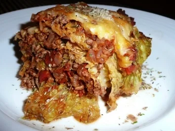 Bolognese Lasagne mit Wirsing - Rezept