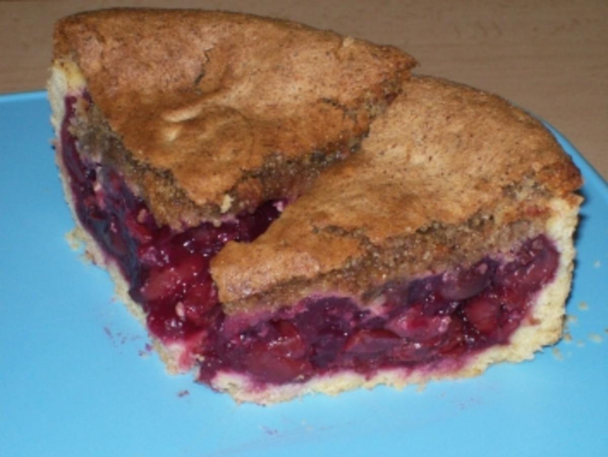 Sauerkirsch-Nusskuchen - Rezept