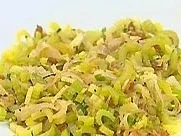 Gebratener Staudensellerie mit Rosinen - Rezept