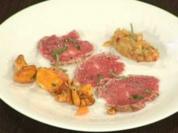 Mariniertes Kalbsfilet mit Auberginenpüree - Rezept