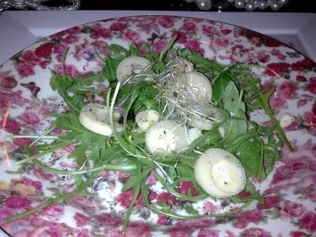 Rezept: rucola salat mit palmherzen und trüffelöl rucola salat mit palmherzen und trüffelöl - Rezept