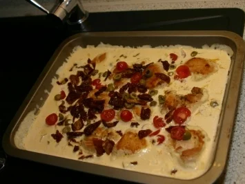 Huhn in mediteraner Sauce - Rezept