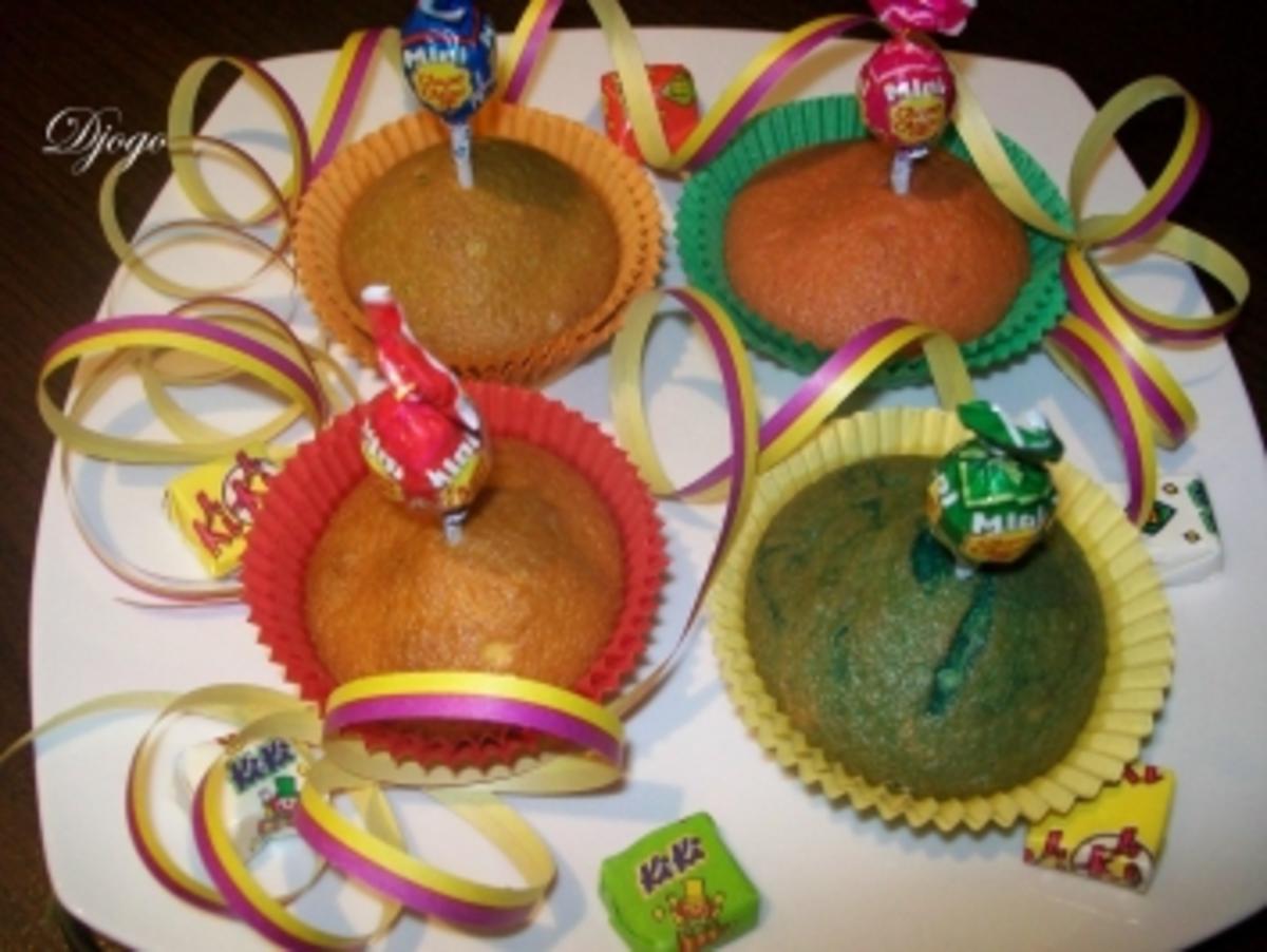Bunter Fantakuchen für den Kindergeburtstag (Blechkuchen/Muffins) - Rezept - Bild Nr. 4
