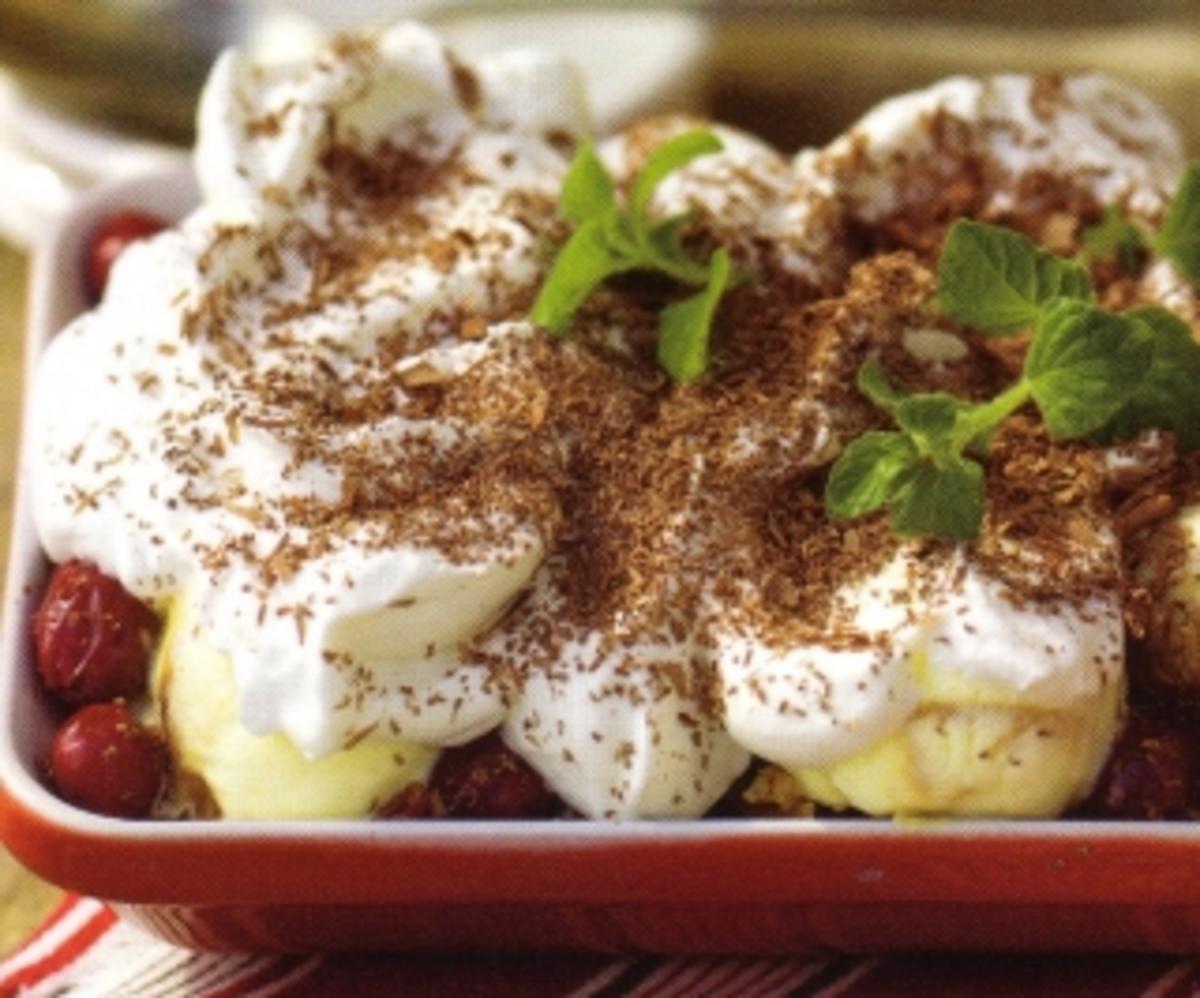 Kirsch-Eis-Tiramisu - Rezept