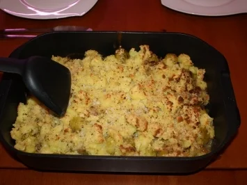 Geschmorter Rosenkohl unter Kartoffelkruste - Rezept