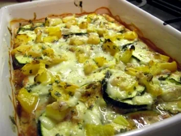 Leichtes Gemüse überbacken - Rezept