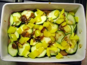 Leichtes Gemüse überbacken - Rezept