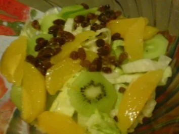 Chinakohl-Orangen-Kiwi-Salat - Rezept