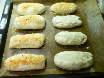 Pikante Baguette Brötchen - Rezept