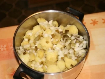 Kartoffelsalat mit Rindfleisch - Rezept
