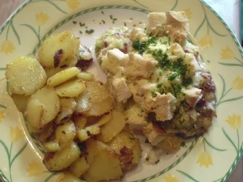 Schnitzel mit Käse-Haube - Rezept