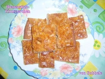 Rezept: Snack: Bobbeles Bienenstich-Knusperchen Snack: Bobbeles Bienenstich-Knusperchen - Rezept