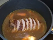 Putenrollbraten in Balsamico Weinbrandbeize - Rezept