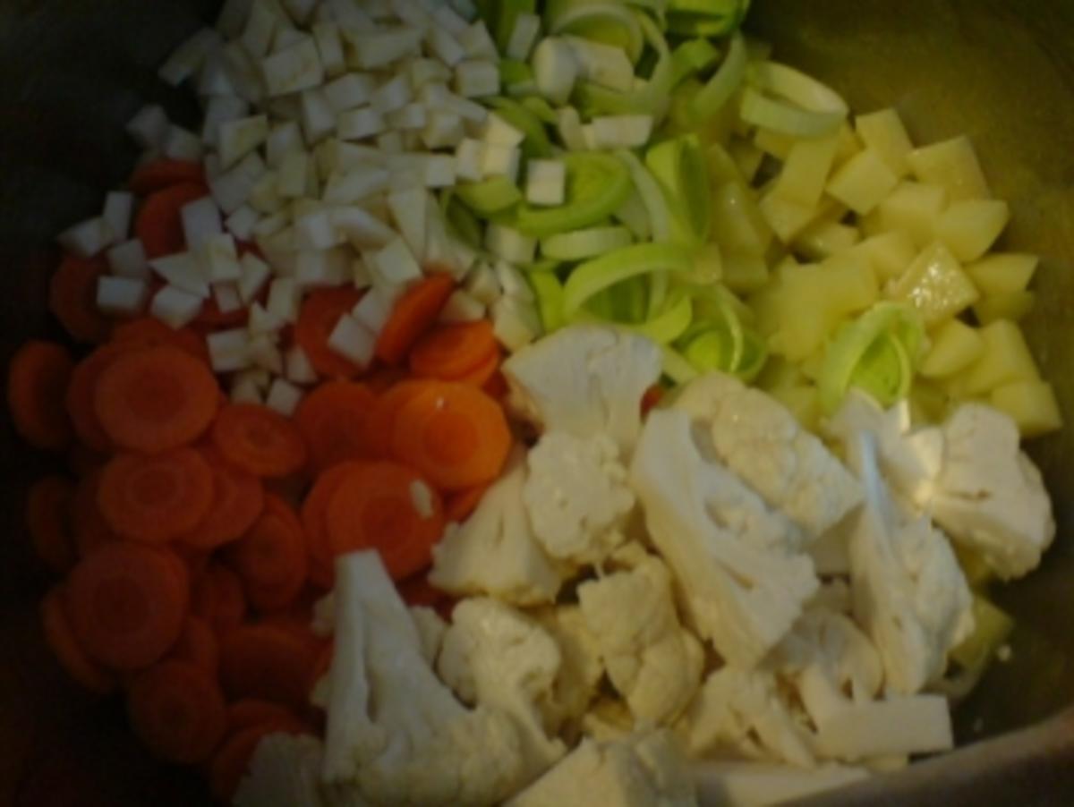 Gemüse-Eintopf mit Bratklößchen - Rezept