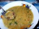 deftige Kartoffelsuppe mit Hackfleisch und gewürfeltem Schinken - Rezept