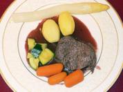 Rinderfilet an Rotweinsoße - Rezept