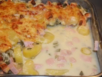 Rezept: Kartoffel-Fleischwurst-Gurkenauflauf Kartoffel-Fleischwurst-Gurkenauflauf - Rezept