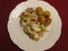 Steinbeißerfilet im Champignon-Gemüsebett - Rezept