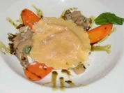 Rezept: Kürbistortellini auf Pilzen und Möhren Kürbistortellini auf Pilzen und Möhren - Rezept