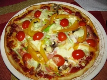 Rezept: Frühlingspizza Frühlingspizza - Rezept
